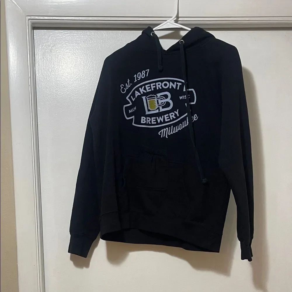Lakefront Brewery Milwaukee Black Hoodie medium